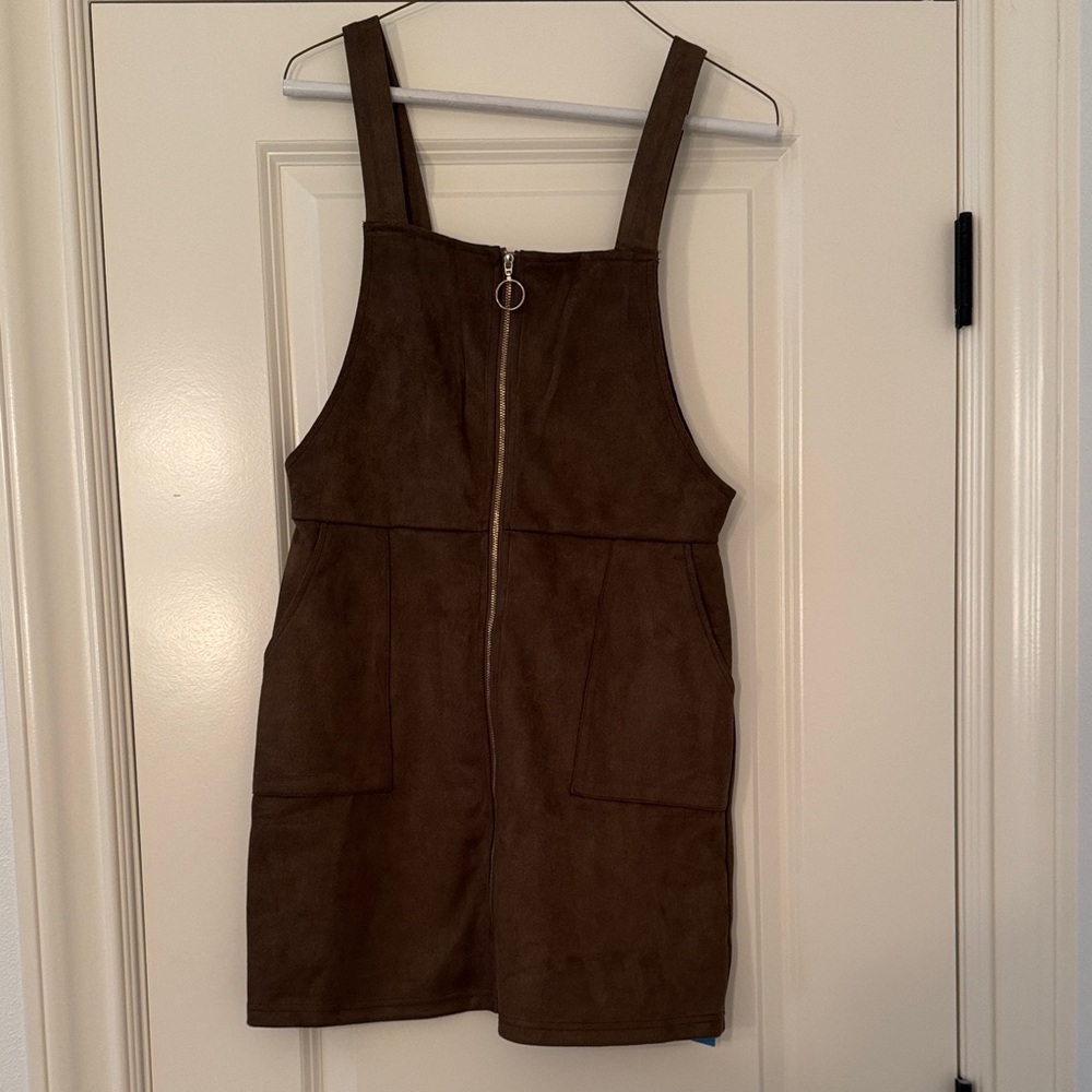Cupshe Olive Green Suede Dress